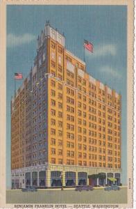 Washington Seattle Benjamin Franklin Hotel 1951 Curteich