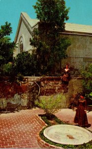 Florida Key West Old Spanish Walled Garden Between Waterfront Playhouse and C...