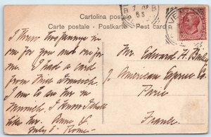 c1900s Rome, Italy Trevi Fountain Lazio Baroque Architecture History Unesco A277