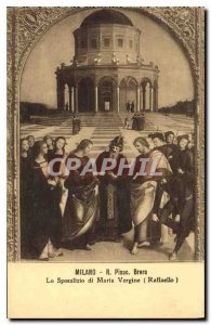 Postcard Old Milano R Pinac Brera Lo Sposalizio di maria Vergine Raffaello