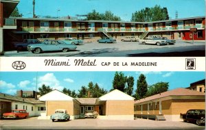 VINTAGE POSTCARD MIAMI HOTEL AT CAP DE LA MADELAINE QUEBEC CANADA 1960s