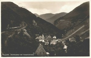 Germany Boppard Mühlbachtal mit Hunsrückbahn Vintage RPPC 04.17