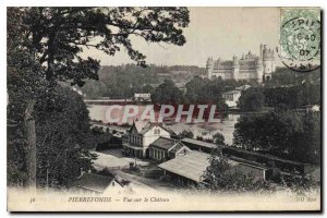 Old Postcard Pierrefonds Chateau View