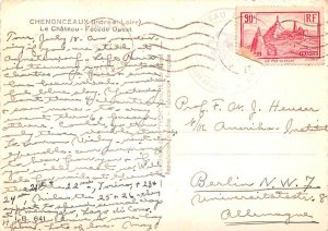 Le Chateau Fa¡ade Ouest Chenonceaux France Postal Used Unknown 