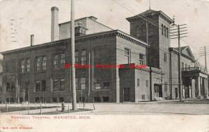 MI, Manistee, Michigan, Ramsdell Theatre, Exterior View, 1906 PM, Kropp