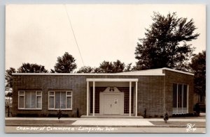 Longview WA Chamber of Commerce Building Washington RPPC Real Photo Postcard V25