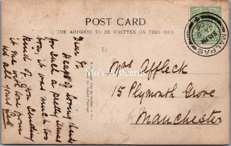 Cheshire Postcard - Unidentified Building, Posted From Malpas SW17794