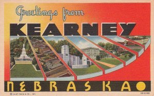 Postcard Greetings Kearney Nebraska