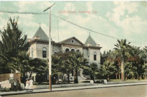 Vintage Postcard Hanford Court House Kings County Newman Co. Unposted
