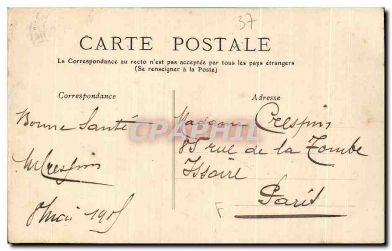 Old Postcard Langeais Entree du Chateau Automotive Velo