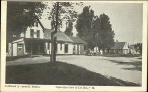 Lee Hill NH Birdseye View Street Bldgs c1915 Postcard