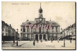 Old Postcard Chaumont The Hotel de Ville