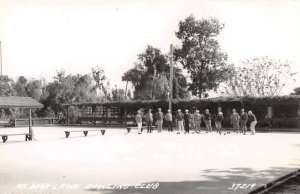 Mount Dora Florida Lawn Bowling Club Real Photo Vintage Postcard AA17725