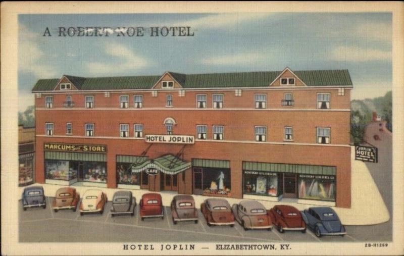 Elizabethtown KY Hotel Joplin Linen Postcard