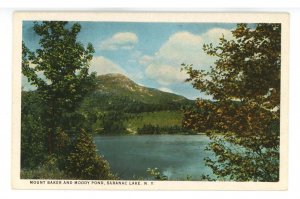 NY - Adirondacks, Saranac Lake. Mt. Baker & Moody Pond