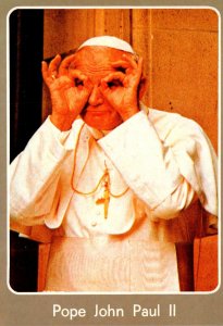 Pope John Paul II Having Fun With Photographers