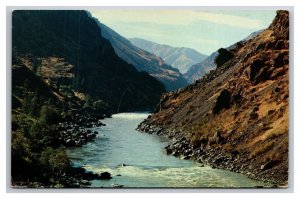 Snake River Grand Canyon Idaho ID Oregon OR UNP Chrome Postcard N25