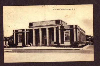 NJ US U S Post Office DOVER NEW JERSEY Postcard PC