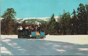 Snowmobiles Yosemite National Park Badger Pass California Chrome Postcard C150