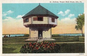 Postcard Anthony Wayne Block House Erie PA