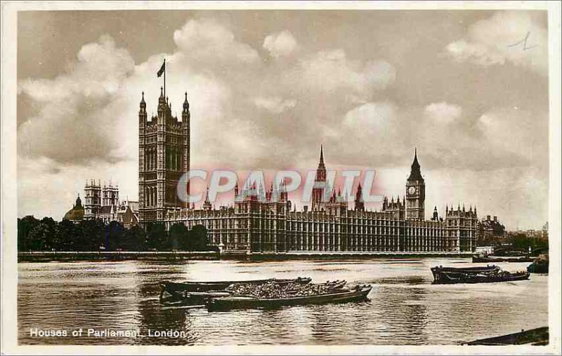 Old Postcard Houses of Parliament London