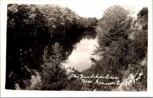 Real Photo Postcard The Guadalupe River near Kerrville, Texas