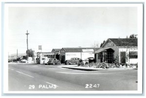 c1940's Gift Shop 76 Gas Station 29 Twentynine Palms CA RPPC Photo Postcard