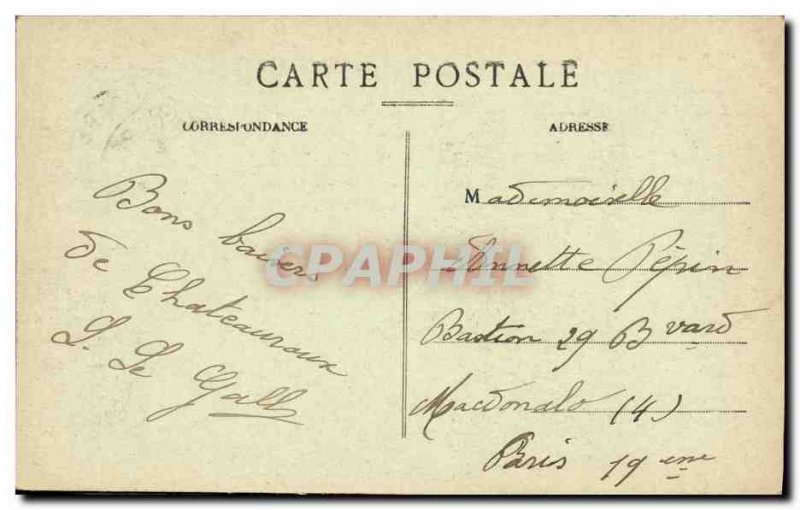 Old Postcard Chateauroux Theater