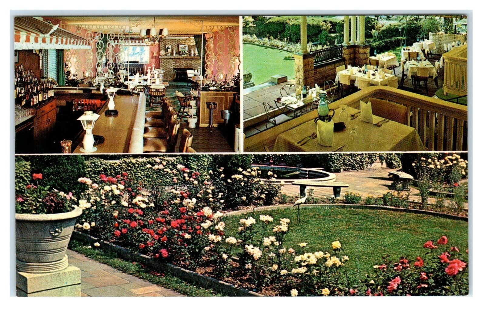 PALMYRA, NY Roadside Bus Blum's GARLOCK HOUSE Restaurant c1960s