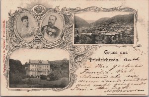 Germany Gruss aus Friedrichroda Vintage Postcard C128