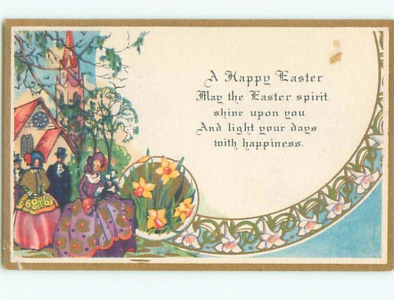 Divided-Back EASTER SCENE Great Postcard AA1366