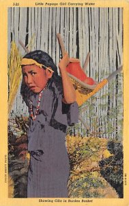 Little Papago Girl Carrying Water 1950 
