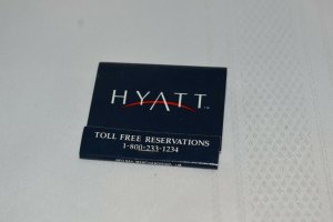 Hyatt Blue 30 Strike Matchbook