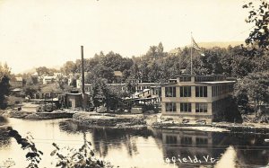 Springfield VT Fellows Gear Shaper Company Building Real Photo Postcard