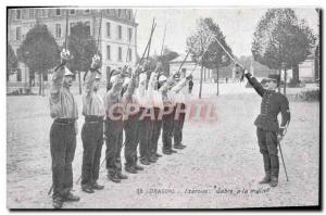 Old Postcard Dragons Exercise Fencing Saber hand