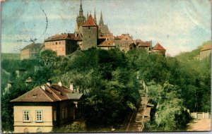 Czech Republic Hradschin Castle Prague Vintage Postcard 09.96