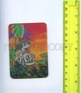259083 Davydov Zakharov Mickey Mouse Driver Cartoon lenticular 3-D Pocket 1984