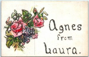 Postcard - Flower Art Print - Agnes from Laura