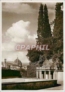 Postcard Modern Firenze La Cathedrale dal Giardino di Boboli