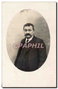 PHOTO CARD Fantasy - Men - man in vignette - Old Postcard