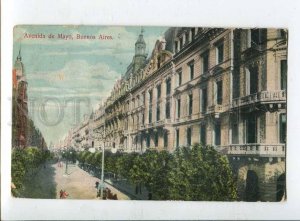 415870 ARGENTINA BUENOS AIRES Avenida de Mayo Vintage RPPC to England