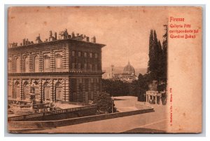 Galleria Pitti corrispondente sul Giardino Boboli Florence UNP UDB Postcard Y12