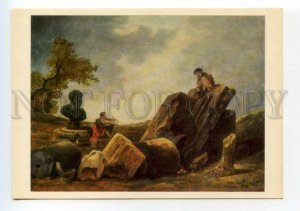 490802 USSR 1981 Hubert Robert Artists Hermitage Old postcard