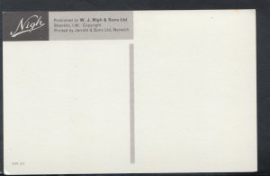 Cartography Postcard - Map of The Isle of Wight - The Garden Island  T6165