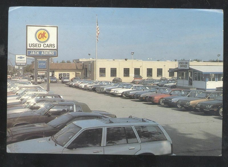 HAMBURG NEW YORK NY JACK ADKINS CHEVROLET CAR DEALER ADVERTISING POSTCARD