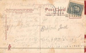 French Lick Springs Indiana scene at French Lick Depot antique pc DD6104