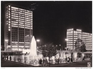 RP; BERLIN, Germany; Ernst - Reuter - Platz at night, 20-30s