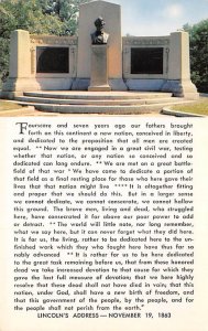 Lincoln Speech Memorial and Gettysburg Address Gettysburg, Pennsylvania PA  