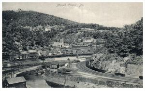 Pennsylvania, Aerial view Mauch Chunk