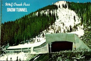 Colorado Mountain Highway U S 160 Wolf Creek Pass Snow Tunnel